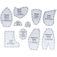 2 Piece Rungungde 10 PCS Memory Bear Template Ruler Set With 2 Piece Rungungde 10 PCS Memory Bear Template Ruler Set With