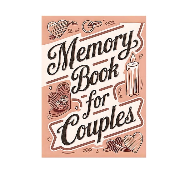 Memory Book For Couples, Daily Planner & Love Memorial Journal, Personal Relationship Tracking Notebook