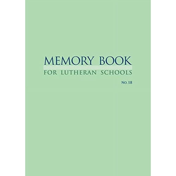 Pre-Owned Memory Book For Lutheran Schools Paperback