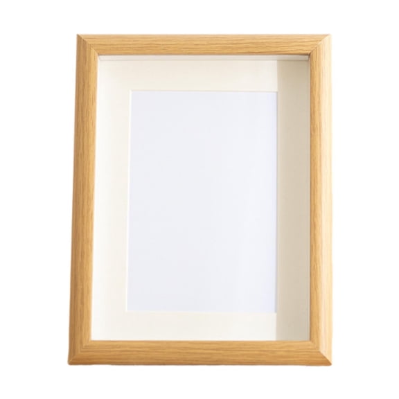 Memory Box Shadow Box Display Case Rectangle Wood 3cm Deep for Tabletop Mantel Office