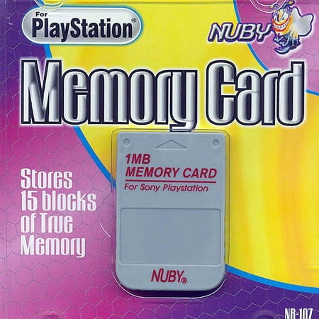 Memory Card 1Meg Clear PSX by NUBY