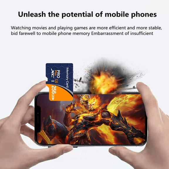 Memory Card 256GB Micro SD Card Class 10 A2 4K UHD GoPro Video Recording,256GB Memory Card Class 10 Mini SD Card for Game Console,Smartphones TF Card for GOPRO,Tablet