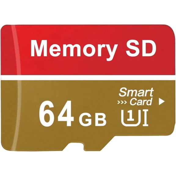 Memory Card 64GB Micro SD Card, UHS-I, C10, U3, V30, 4K, Large Capacity Full HD Memory Card Suitable For Smartphones, Cameras, Computers, Gaming And Other Android Devices