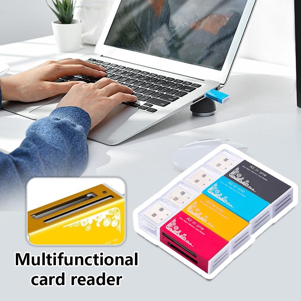Memory Card Reader All In One Aluminium Multi Card Adapter Reader AU ...
