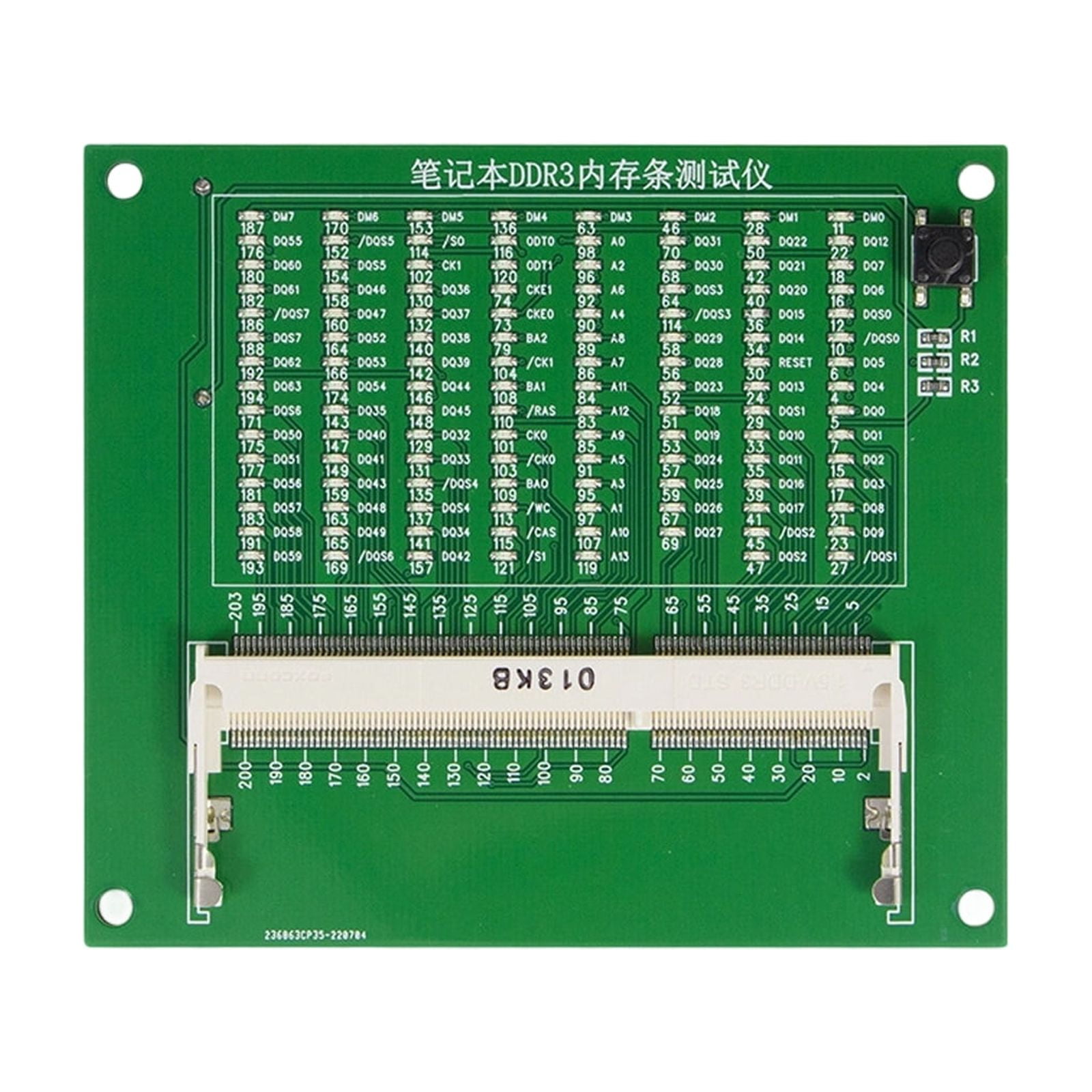 Memory Card for Laptop Notebook DDR5 DDR4 DDR3 Memory Slot Diagnostic Tool Tester Card with LED Indicators