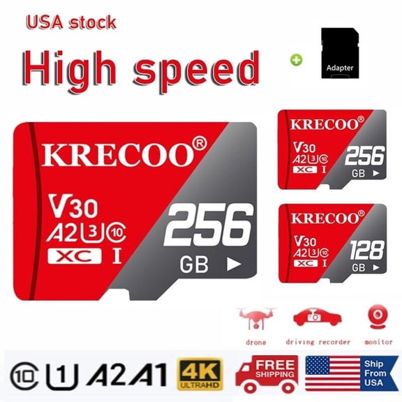 Memory Card for Micro SD Card 256GB High Speed Class 10 TF Card