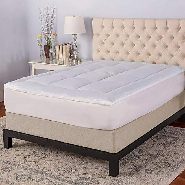 Memory Cloud 3-Inch Quilted Gel-Infused Memory Foam and Fiber Mattress ...