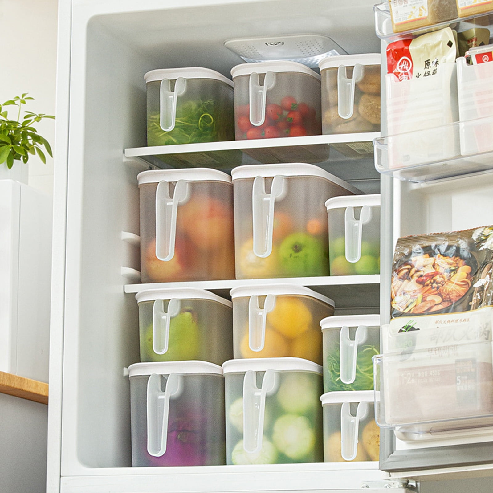 Memory Collector Plastic Storage Bins with Lids Perfect Kitchen