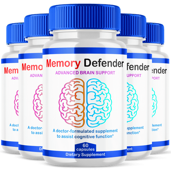 Memory Defender Brain Support Supplement Capsules Advanced Formula Pills 300 Capsules