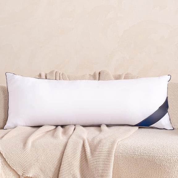 Memory Foam 14 X 36 Inch Throw Pillow Insert - Decorative For Living Room  Sofa And Couch 14 36 White