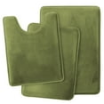 thumbnail image 1 of Memory Foam 3 PC Bathroom Rug Absorbent Bath Mat Set Small Large and Contour Rug, 1 of 7