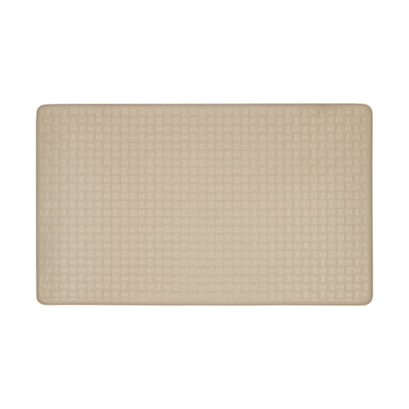 Memory Foam Anti Fatigue Kitchen Floor Mat Rug 30" x 18" - Playa Tan