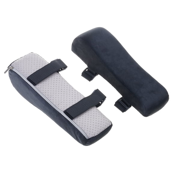 Memory Foam Armrest Cushions With Adjustable Straps For Office Gaming Chairs Washable Removable Elbow Support Pads 2pcs