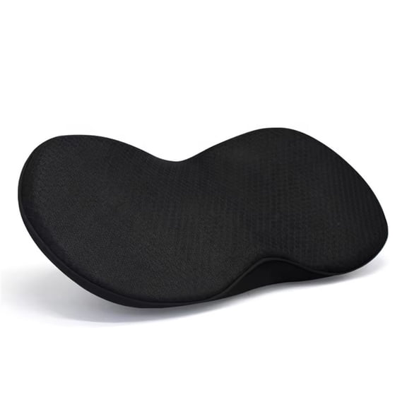 Memory Foam Auto Wedge Seat Pad, Comfort Low Back and Tailbone Sciatica Pain Relief Driving Pillow, Breathable Non Slip Orthopedic Support Pad, Universal for Men Women (Black)