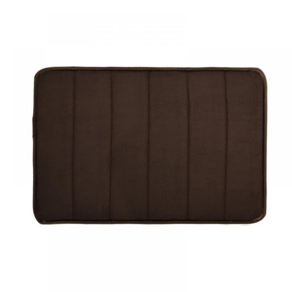 Memory Foam Bath Mat 17" X 24" Coral Velvet Super Non-Slip Rapid Water Absorption Soft and Comfortable Easier to Dry Machine Wash Bathroom Mat
