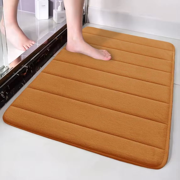 Memory Foam Bath Mat, 24" x 16", Ultra Soft and Non-Slip Bathroom Rugs, Water Absorbent and Machine Washable Bath Rug for Bathroom, Shower, and Tub