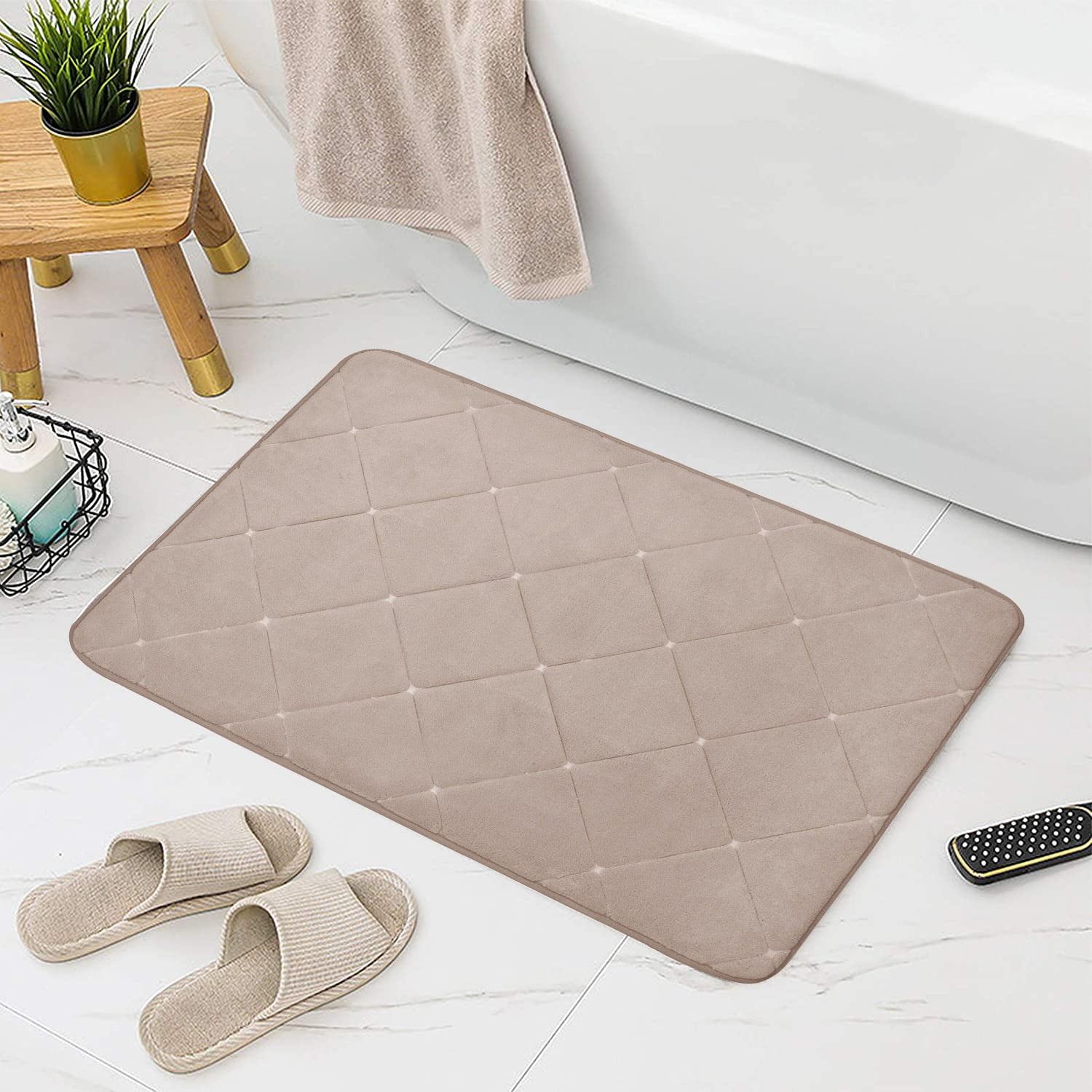 Memory Foam Bath Mat 30"x20" - Walmart.com