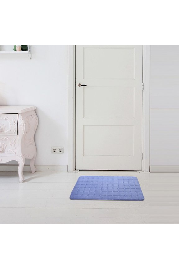 Memory Foam Bath Mat 40x60cm, Super Absorbent Bathroom Rug Non Slip, Thick Soft Shower Floor Mat for Bedroom Living Room, Quick Dry Machine Washable Carpet