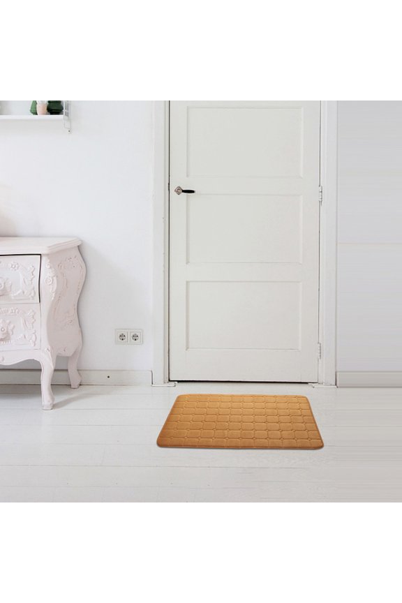 Memory Foam Bath Mat 40x60cm, Super Absorbent Bathroom Rug Non Slip, Thick Soft Shower Floor Mat for Bedroom Living Room, Quick Dry Machine Washable Carpet