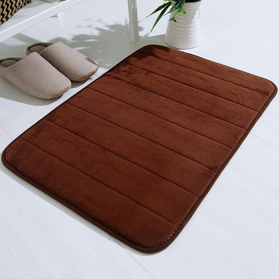 Memory Foam Bath Mat Absorbent Bathroom Rug, Soft Non Slip Shower Floor Mat for Bathroom Bedroom Laundry Room, Quick Dry Microfiber Carpet, Washable Home Decor Floor Runner