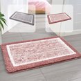 thumbnail image 1 of Memory Foam Bath Mat with Cobblestone Design, Super Soft & Quick-Dry Bathroom Rugs, Machine Washable Non-Slip Absorbent Floor Mat for Bathroom Shower Tub, 16x24 Inch, Pink by PALIFEUR, 1 of 6