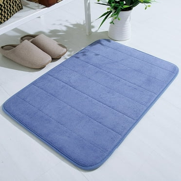 Memory Foam Bath Mat, Extra Soft Absorbent Bathroom Rugs Non Slip Bath Rug Runner for Shower Bathroom Floors,Soft Absorbent Velvet Bath Mat, 17" x 24",Absorbent Soft Memory Foam Mat Bath