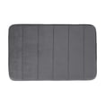 thumbnail image 1 of Memory Foam Bath Mat, Extra Soft Absorbent Non Slip Quick Drying Machine Washable, Dark Gray 1 Piece For Bathroom Shower Floor, 1 of 6