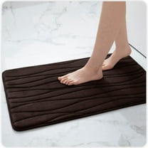 Memory Foam Bath Mat,Extra Soft and Absorbent Bathroom Mats,Non Slip Washable Flannel Carpet for Floor,Shower and Tub