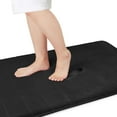 thumbnail image 1 of Memory Foam Bath Mat Large Size,60.2 x 24 Inches, Soft and Comfortable, Super Water Absorption, Non-Slip, Thick, Machine Wash, Easier to Dry for Bathroom Floor Rug, Black, 1 of 6