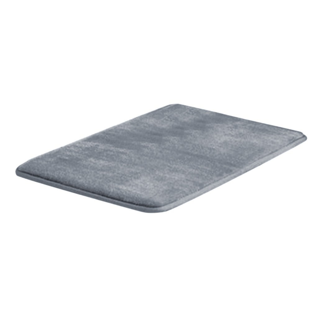 Memory Foam Bath Mat Non-Slip Absorbent Shower Rug Machine Washable PVC Back Bath Rug for Bathroom Entryway,Bath Rug,Non-Slip Mat,Grey,41.34x21.65 in