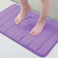 thumbnail image 1 of Memory Foam Bath Mat Rug, 24" x 16", Ultra Soft and Non-Slip Bathroom Rugs, Water Absorbent and Machine Washable Bath Rug for Bathroom, Shower, and Tub, Lavender, 1 of 6