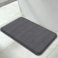 thumbnail image 1 of Memory Foam Bath Mat Rug, 24" x 18", Ultra Soft and Non-Slip Bathroom Rugs, Water Absorbent and Machine Washable Bath Rug for Bathroom, Shower, and Tub, 1 of 6