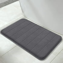 Memory Foam Bath Mat Rug, 24" x 18", Ultra Soft and Non-Slip Bathroom Rugs, Water Absorbent and Machine Washable Bath Rug for Bathroom, Shower, and Tub
