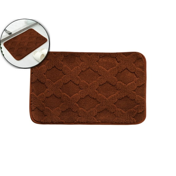 Memory Foam Bath Mat Rug 30"x20", Ultra Soft and Absorbent Bathroom Rugs, Non-Slip, Comfortable, Machine Washable Bath Carpet for Bathroom Floor, Tub, Shower