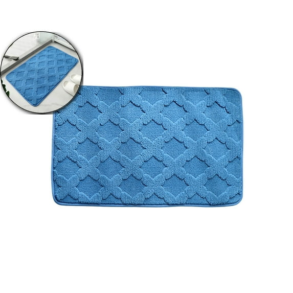 Memory Foam Bath Mat Rug 30"x20", Ultra Soft and Absorbent Bathroom Rugs, Non-Slip, Comfortable, Machine Washable Bath Carpet for Bathroom Floor, Tub, Shower