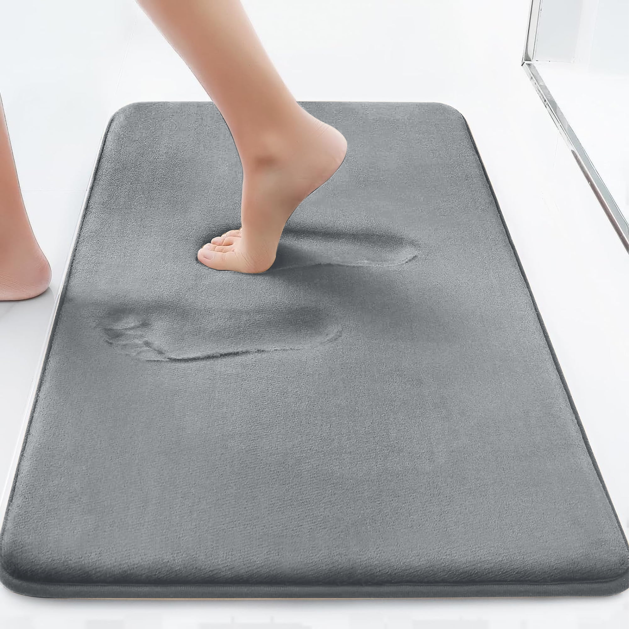 Memory Foam Bath Mat Rug, Large Bathroom Rugs Non Slip, Velvet Thick