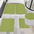 thumbnail image 1 of Memory Foam Bath Mat Set 5 Piece Non Slip Water Absorbent Bathroom Rugs Machine Washable, 1 of 8