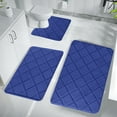 thumbnail image 1 of Memory Foam Bath Mat Set, JOGZMZ Bathroom Rugs for 3 Pcs Toilet Mats Bath Mat Bath Floor Mat, Soft Comfortable Water Absorption Non-Slip Thick Machine Washable Easier to Dry, Bath Accessories Sets, 1 of 9