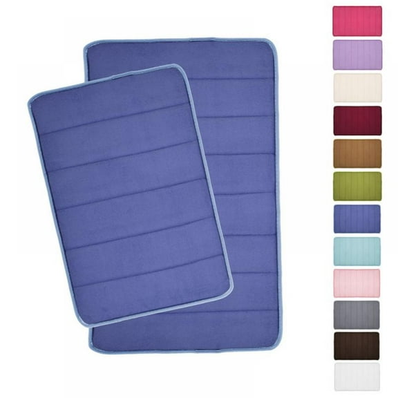 Memory Foam Bath Mat - Soft & Absorbent Bathroom Rugs Non Slip Large Bath Rug Runner for Kitchen Bathroom Floors 16"x24",Khaki