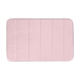 thumbnail image 1 of Memory Foam Bath Mat, Soft Absorbent Non-slip Pink, 1 Piece Machine Washable For Bathroom Shower Floor, 1 of 6