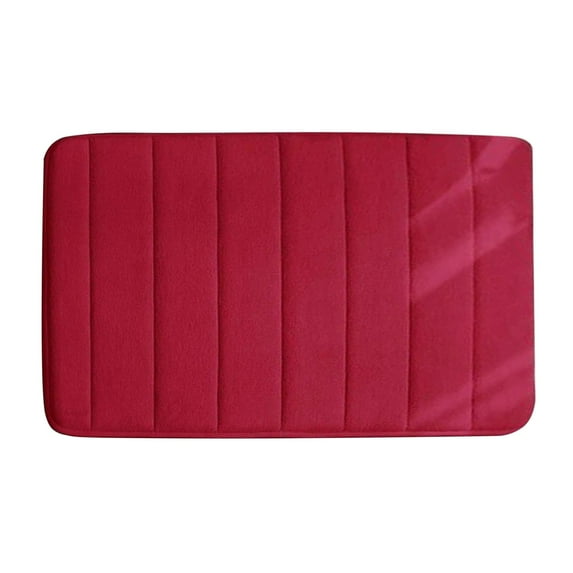 Memory Foam Bath Mat, Soft Absorbent Us Designed Bathroom Rug, Gripping Dots Machine Washable Bathmat, Cushioned Floor Mats, Shower Sink Rugs Room Décor Accessories,Coral Red Ciozy