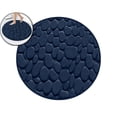 thumbnail image 1 of Memory Foam Bath Mat – Square Bathroom Rug with Cobblestone Texture – Ultra-Soft Polyester & PVC Backing, Machine Washable(31.4"x31.4"), 1 of 4