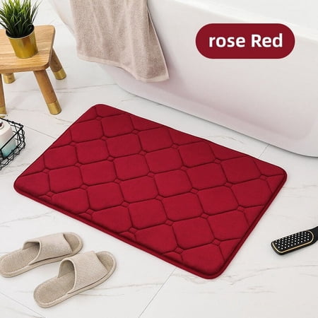 Memory Foam Bath Mat Super Water Absorption Machine Washable Bathroom Rug,Soft,Absorbent Quick Dry Bathmat Floor Rugs