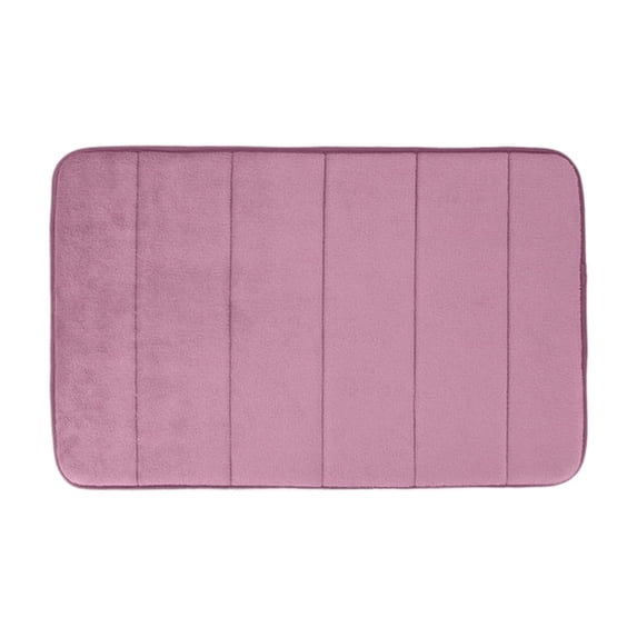 Memory Foam Bath Mat, Ultra Soft Absorbent Rose Red, Non Slip Quick Drying Machine Washable For Bathroom Shower Floor, 1 Piece