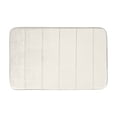 thumbnail image 1 of Memory Foam Bath Mat, Ultra Soft Absorbent White Non-Slip Quick Drying Machine Washable, 1 Piece For Bathroom Shower Floor, 1 of 6