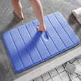 thumbnail image 1 of Memory Foam Bath Mats Soft Absorbent Bathroom Rugs 20" x 32",Machine Washable Easy to Clean, Purple, 1 of 8