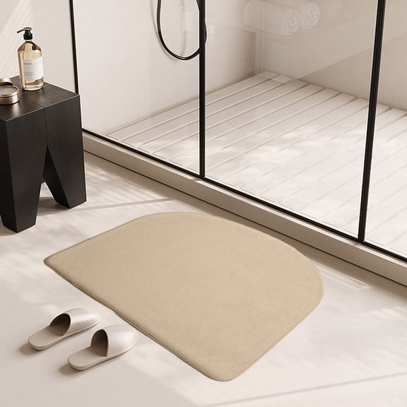 Memory Foam Bathroom Mat, Non-Slip Bathroom Rug, Absorbent Velvet Floor Mat, Quick Dry and Easy to Clean, Ideal for Home Use