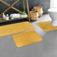 thumbnail image 1 of Memory Foam Bathroom Rugs Set 3 Piece Mustard Yellow, 1 of 8