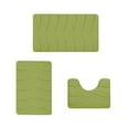 thumbnail image 1 of Memory Foam Bathroom Rugs Set 3 Pieces, Soft Non Slip Bathroom Mats Set, Extra Thick Bath Mats for Bathroom, Machine Washable Bath Rugs for Tub, Toilet and Floor, 1 of 6