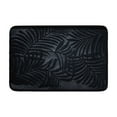thumbnail image 1 of Memory Foam Bathroom Water Absorbent Non-Slip Mat Bathroom Door Mat 40x60cm Black Modern Style Anti-Slip Rug, 1 of 6